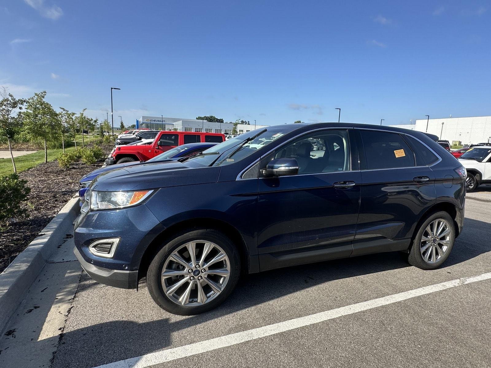 Used 2017 Ford Edge Titanium with VIN 2FMPK4K89HBC54699 for sale in Kansas City