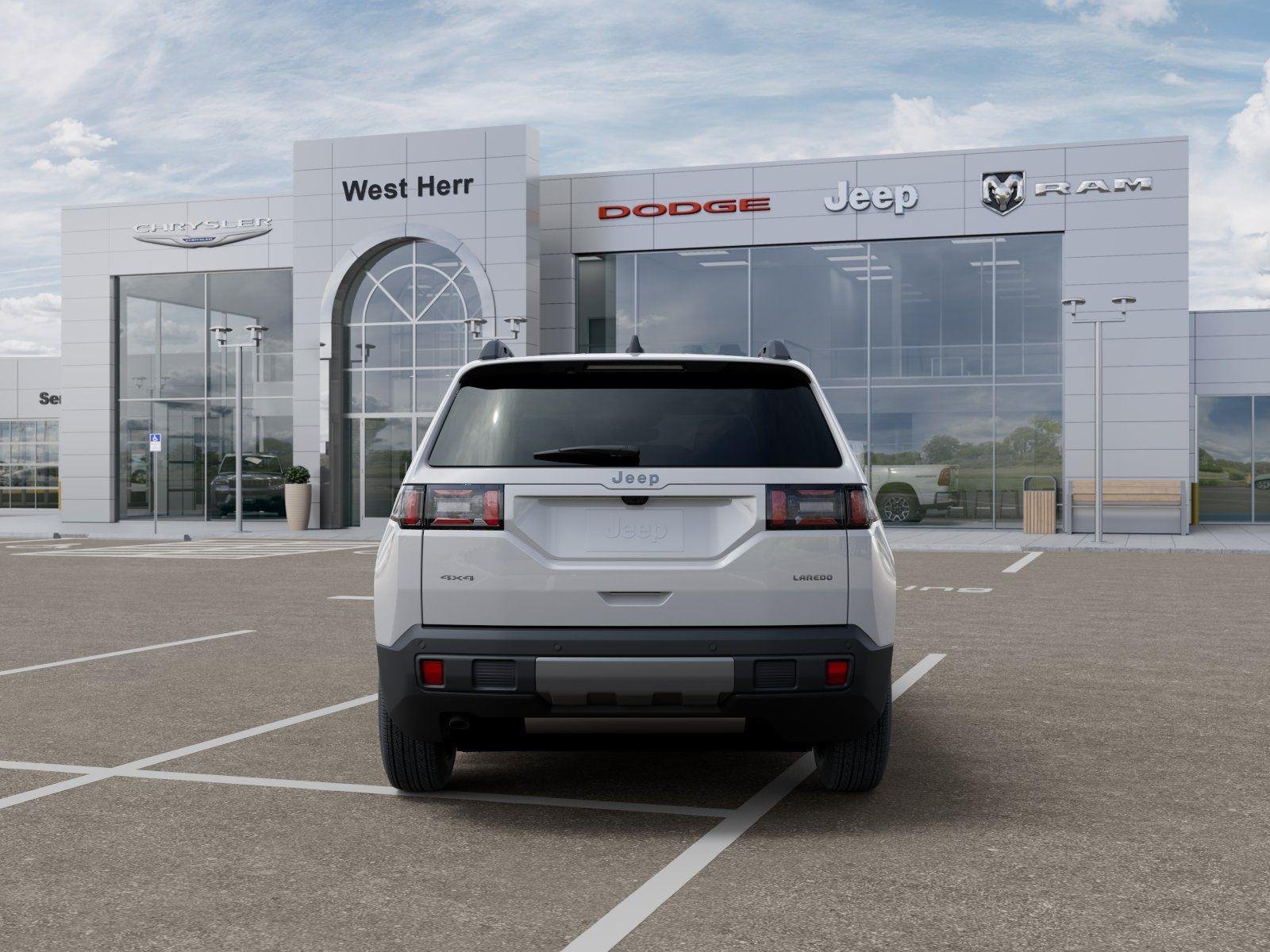 New 2026 Bright White Clear-Coat Exterior Paint Jeep CHEROKEE LAREDO 4X4 image 7