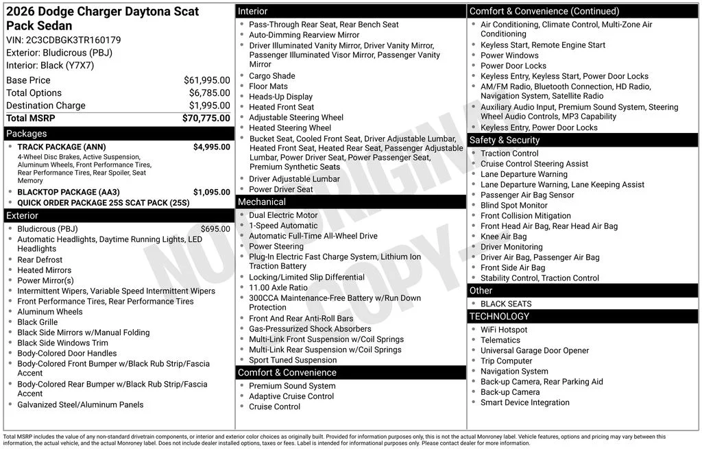 New 2026 Bludicrous Exterior Paint Dodge Scat Pack image 7