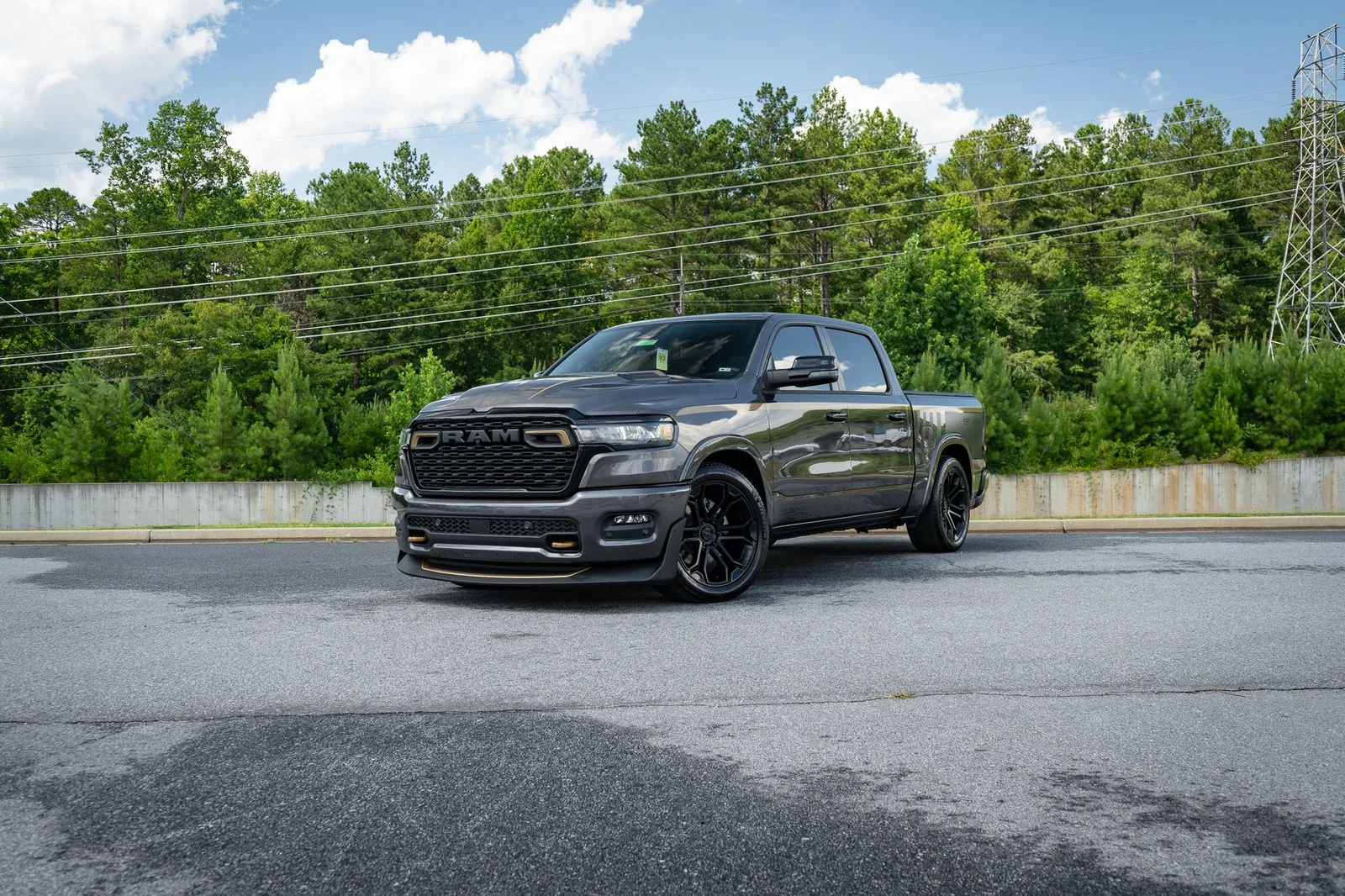 New 2026 Granite Crystal Metallic Clear-Coat Exterior Paint RAM Big Horn with DC 650 Supercharged Package image 1