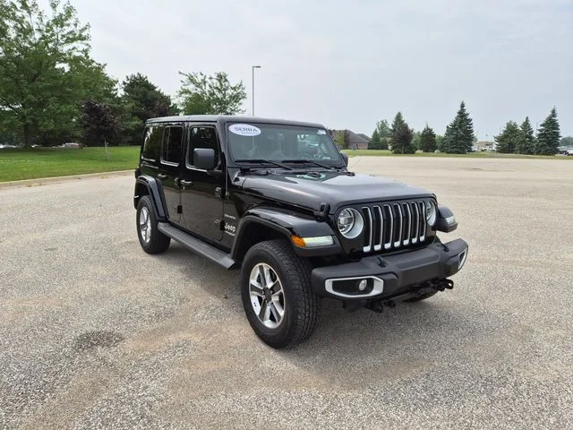 Used 2021 Black Jeep Unlimited Sahara image 4