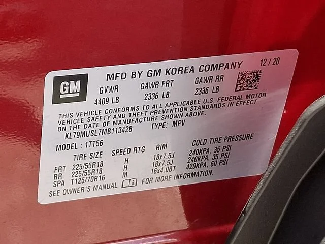 Used 2021 SCARLET RED METALLIC Chevrolet RS image 28