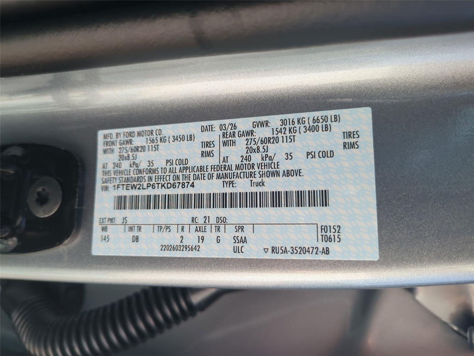 New 2026 Iconic Silver Metallic Ford STX image 38