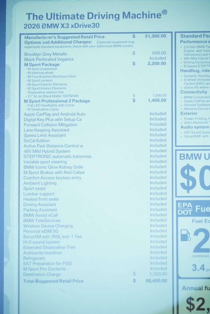 New 2026 Brooklyn Grey Metallic BMW 30 xDrive image 8