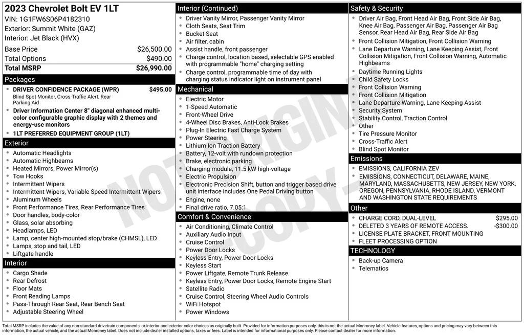 Used 2023 White Chevrolet 1LT image 17