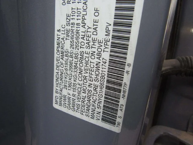 Certified Used 2025 Sonic Gray Pearl Honda TrailSport image 6