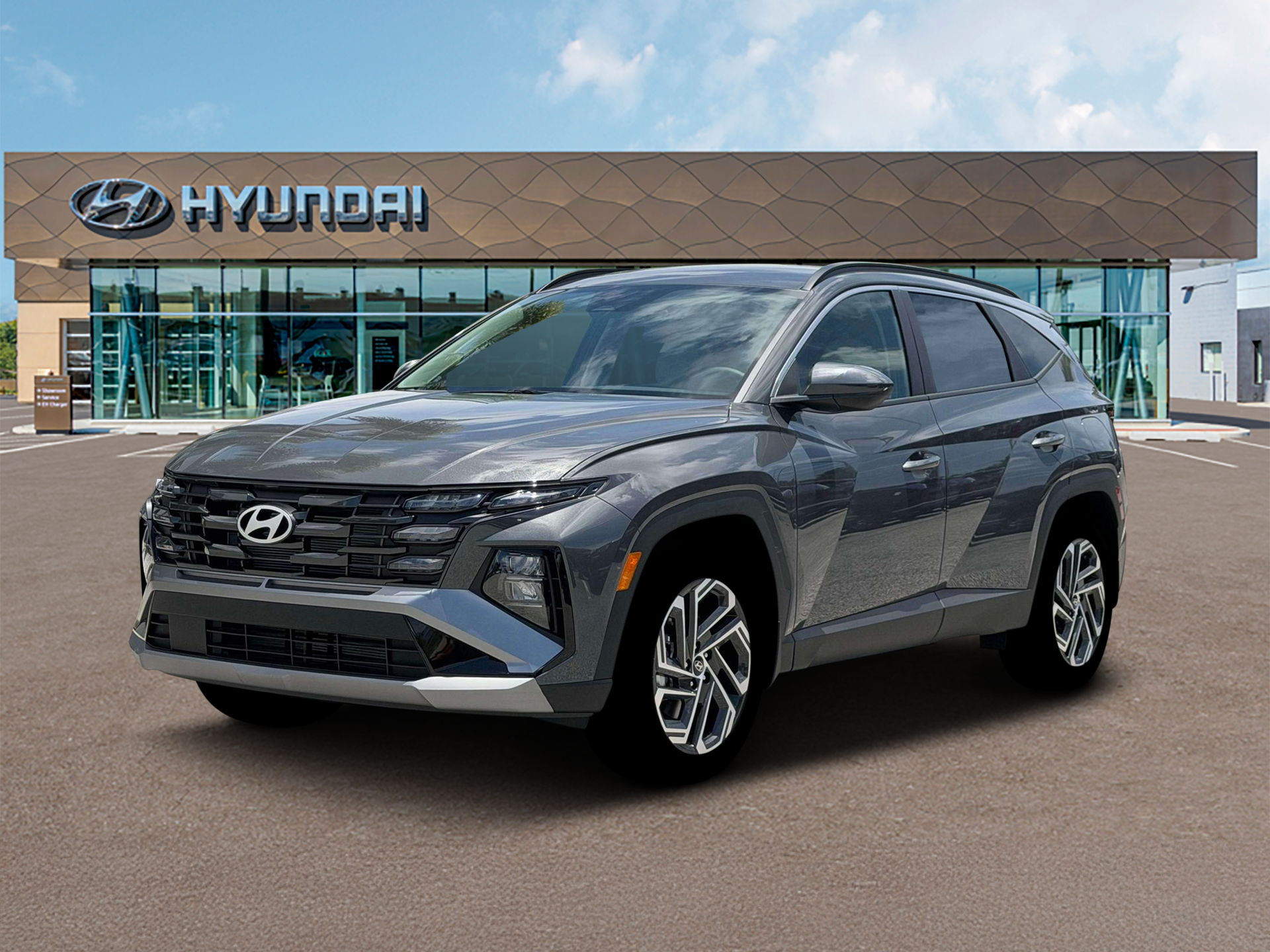 New 2026 Gray Hyundai SEL Plus AWD image 1