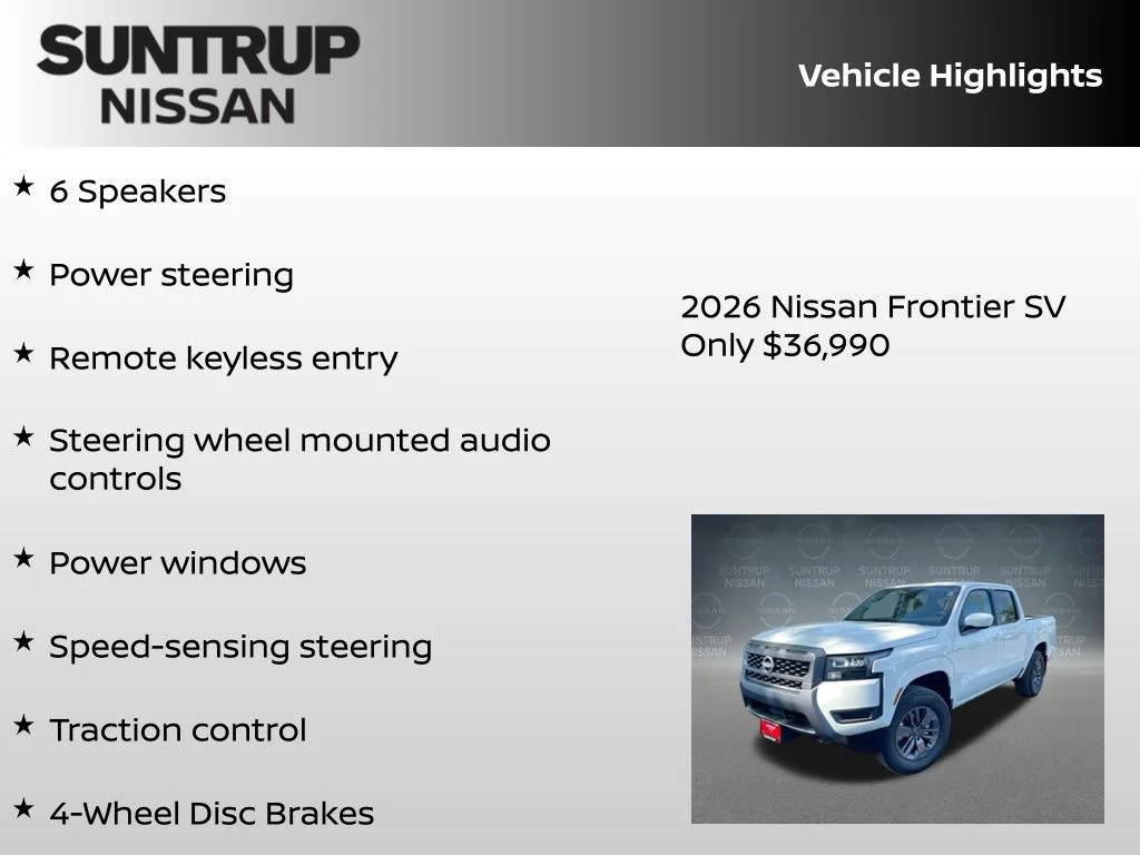2026 Nissan Frontier SV - Photo 8