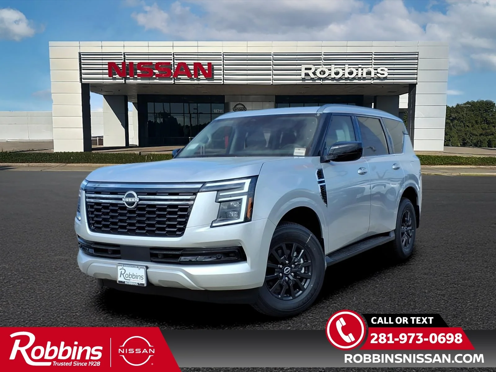 2026 Nissan Armada SV Silver at Robbins Nissan