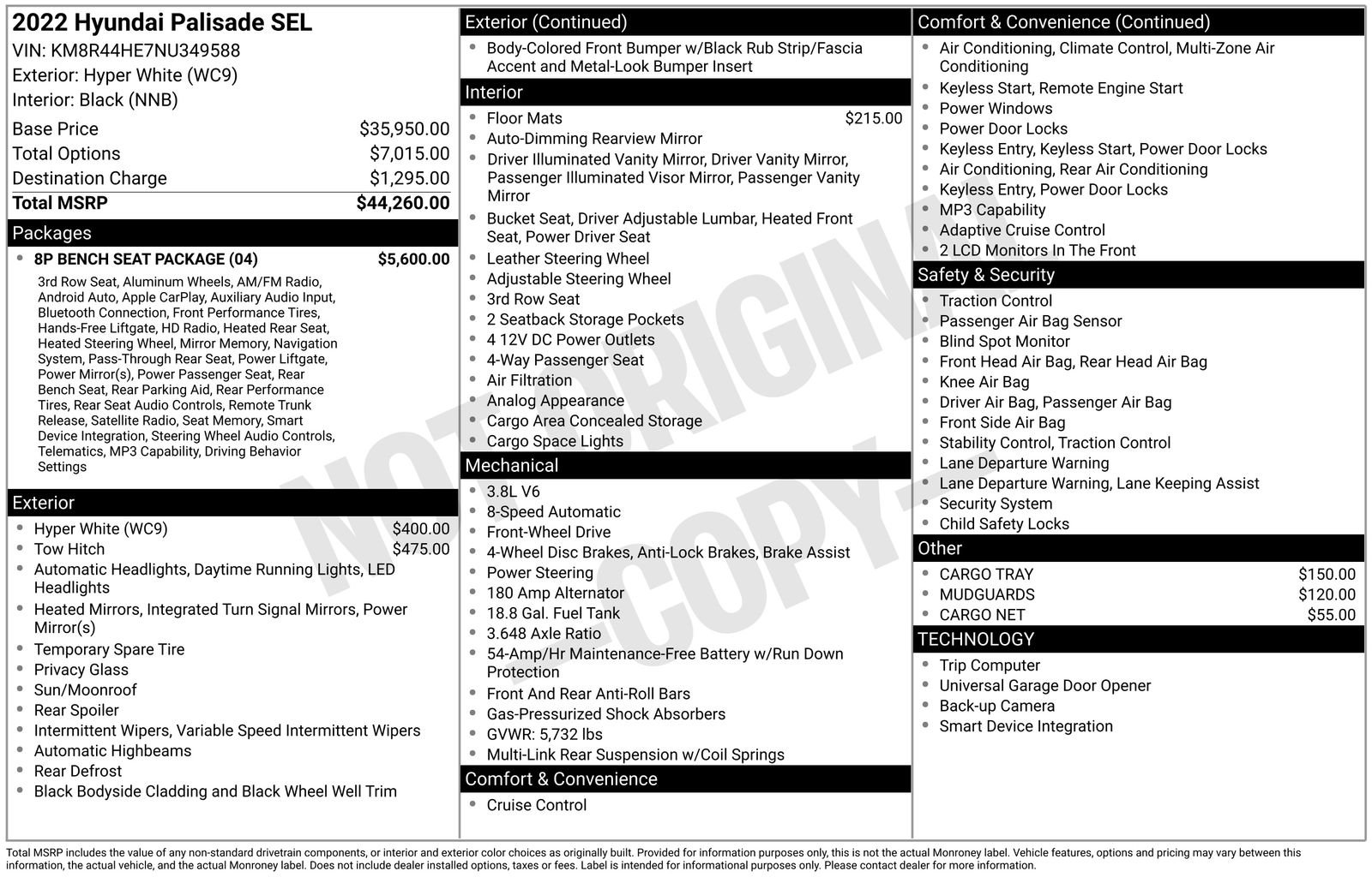 Used 2022 White Hyundai SEL image 6