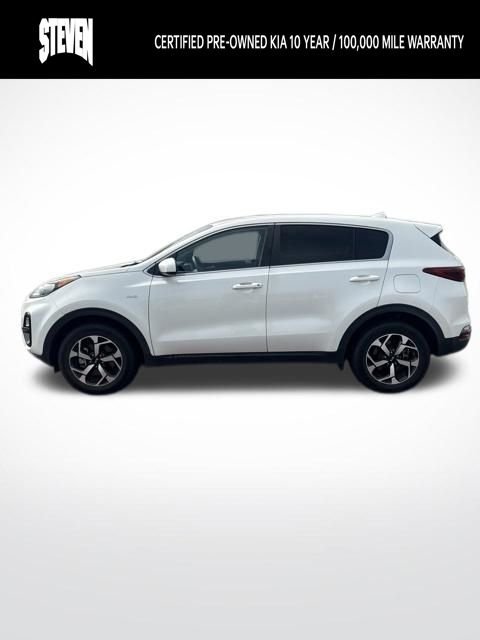 Certified Used 2021 White Kia LX image 2