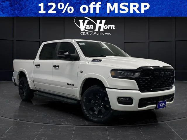 New 2026 Bright White Clear-Coat Exterior Paint RAM Big Horn/Lone Star image 1