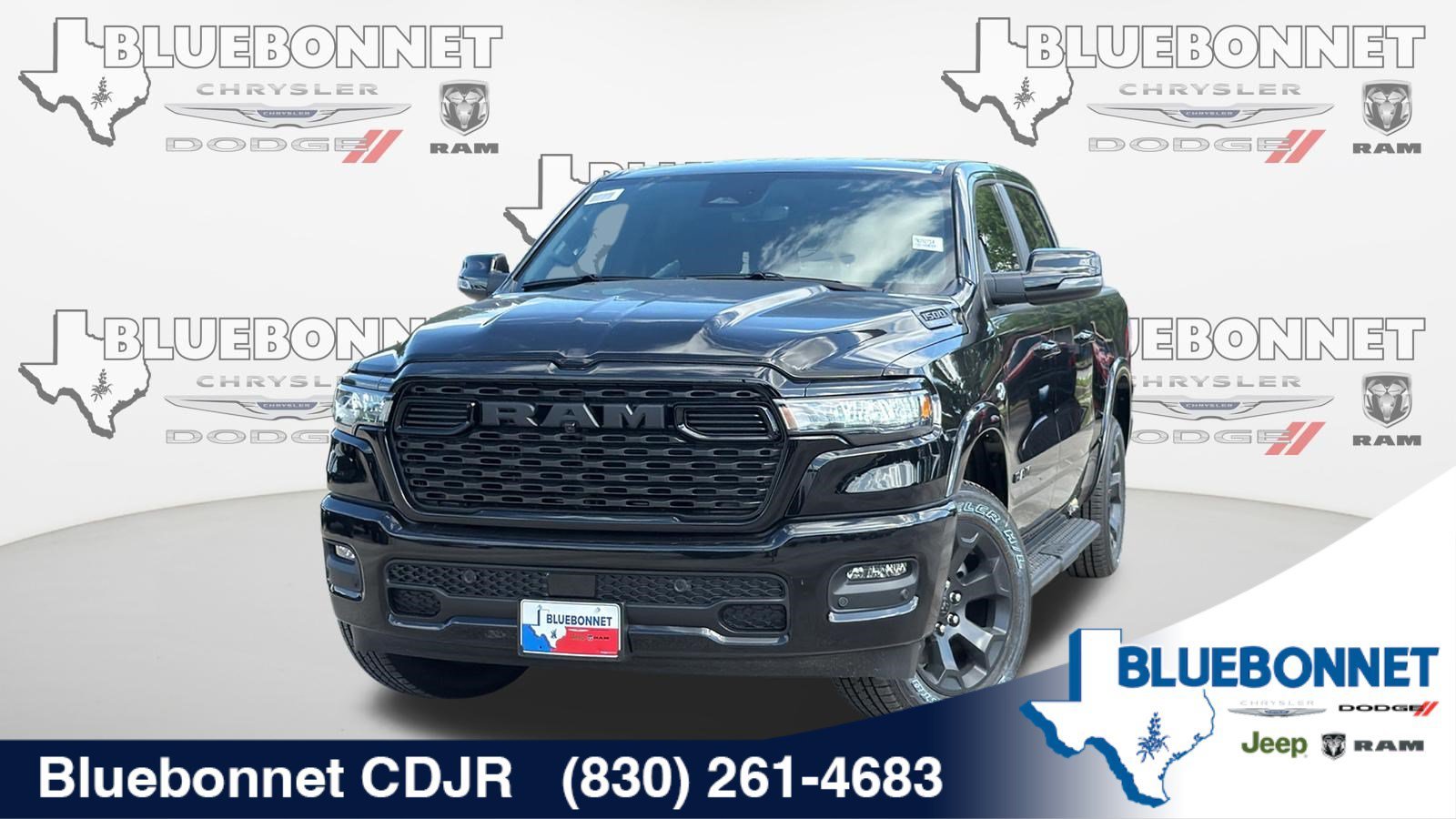 New 2026 Diamond Black Crystal Pearl-Coat Exterior Paint RAM Lone Star image 1