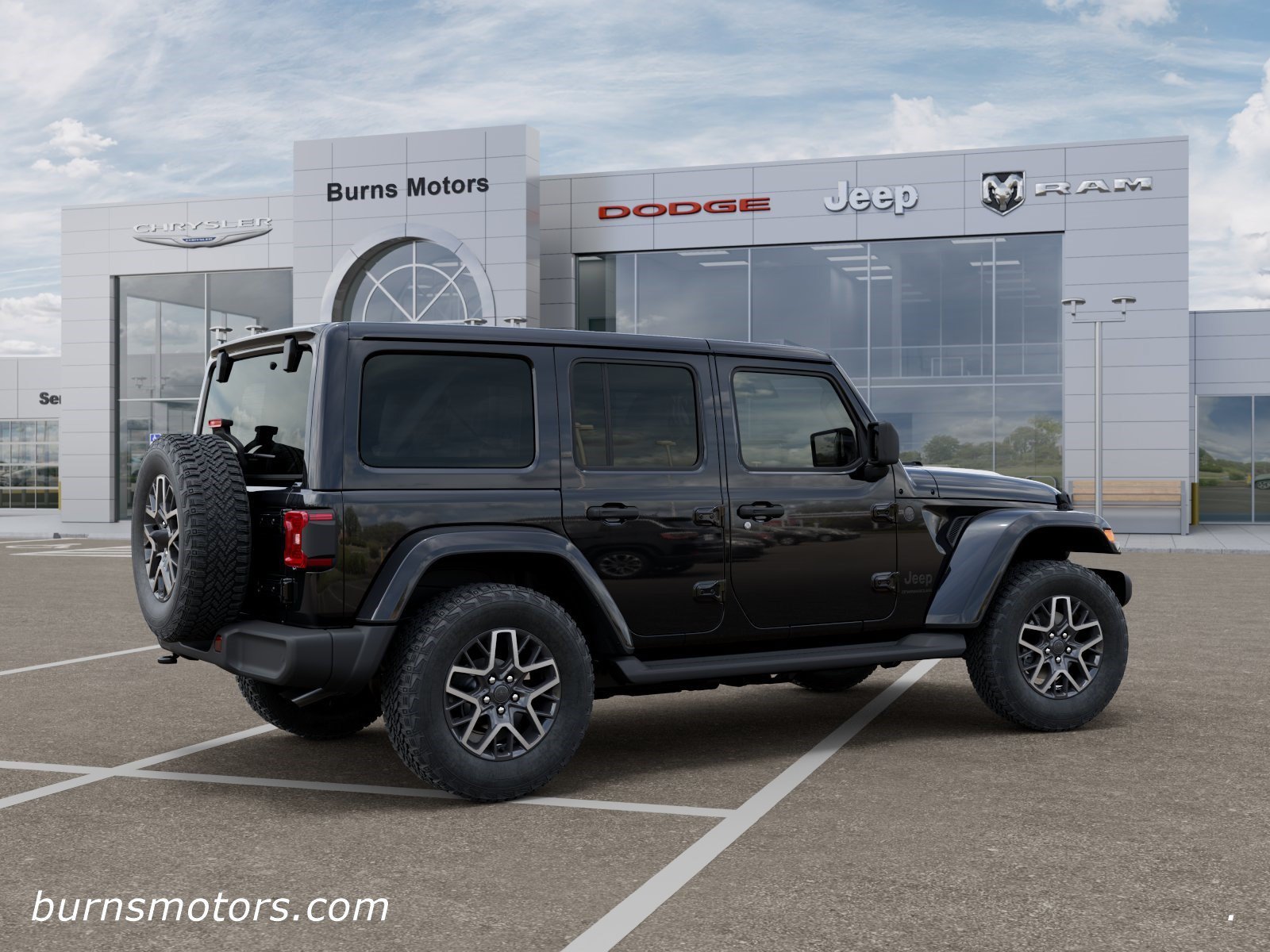 New 2026 Black Clear-Coat Exterior Paint Jeep Sahara 4-Door image 4