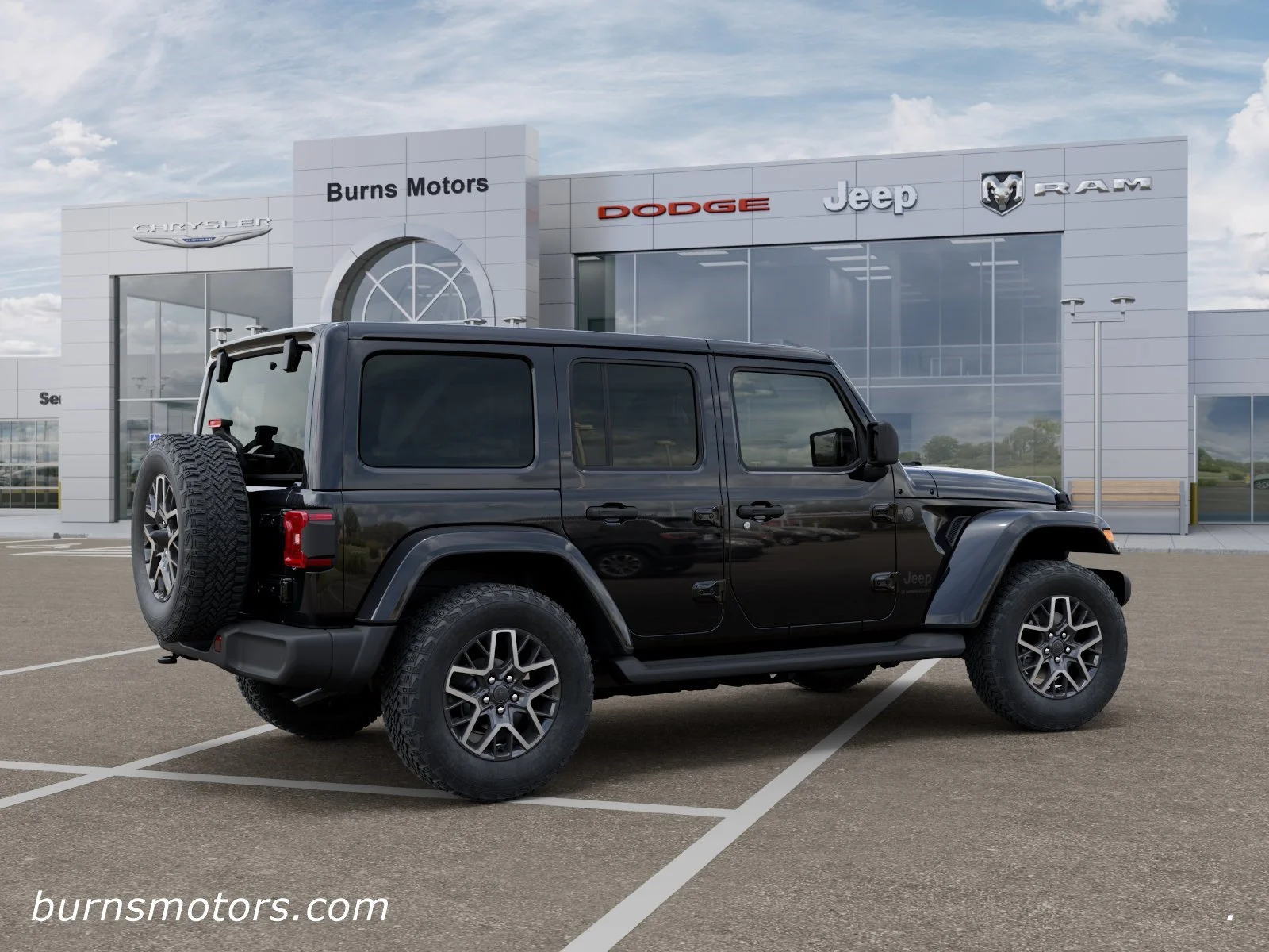 New 2026 Black Clear-Coat Exterior Paint Jeep Sahara 4-Door image 4