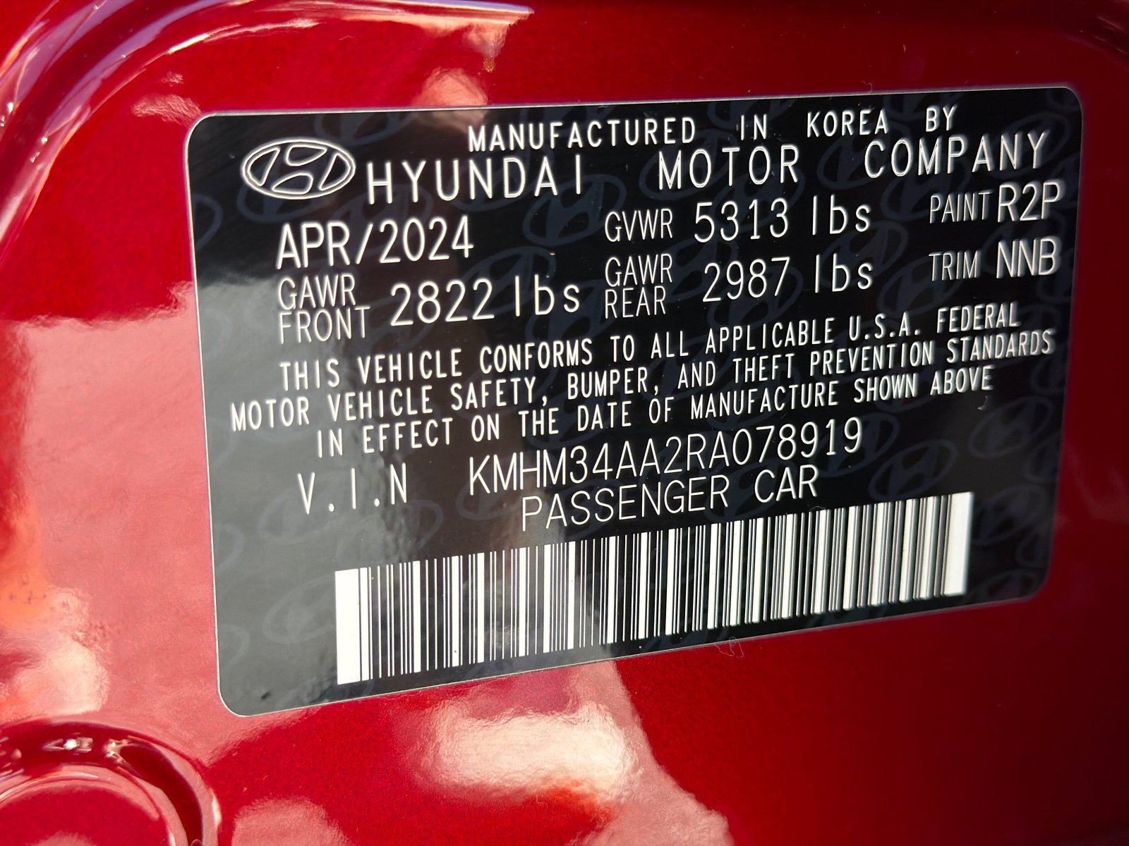 Certified Used 2024 Ultimate Red Hyundai SEL image 32