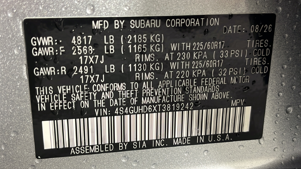 New 2026 ICE SILVER METALLIC Subaru Premium image 36