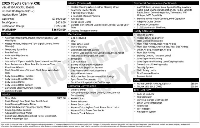 Certified Used 2025  Toyota XSE image 34