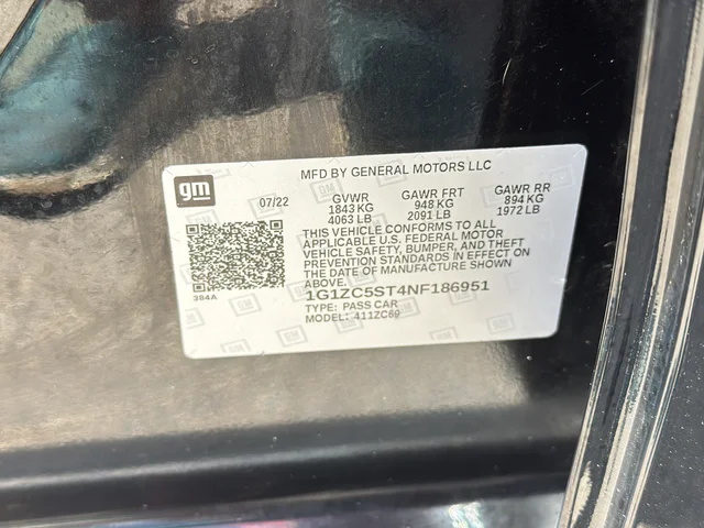 Used 2022 Black Chevrolet LS image 14