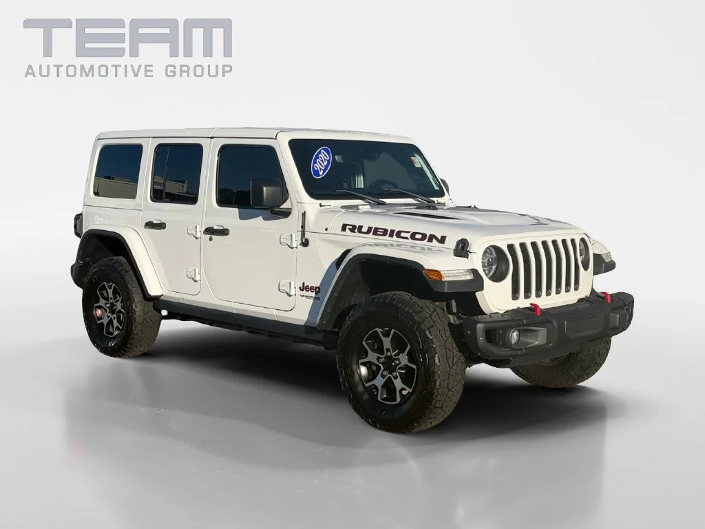 Used 2020 White Jeep Unlimited Rubicon image 1