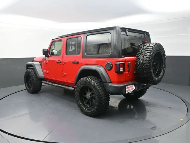 Used 2018 Red Jeep Unlimited Sport image 6