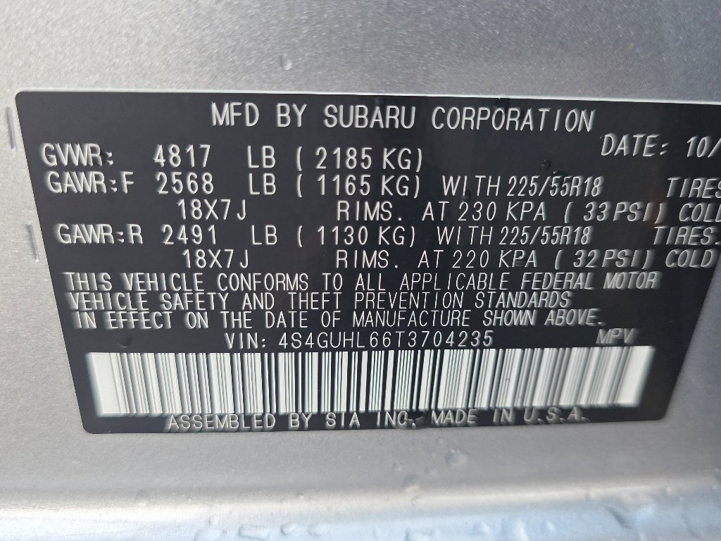 Used 2026 Ice Silver Metallic Subaru Limited image 35