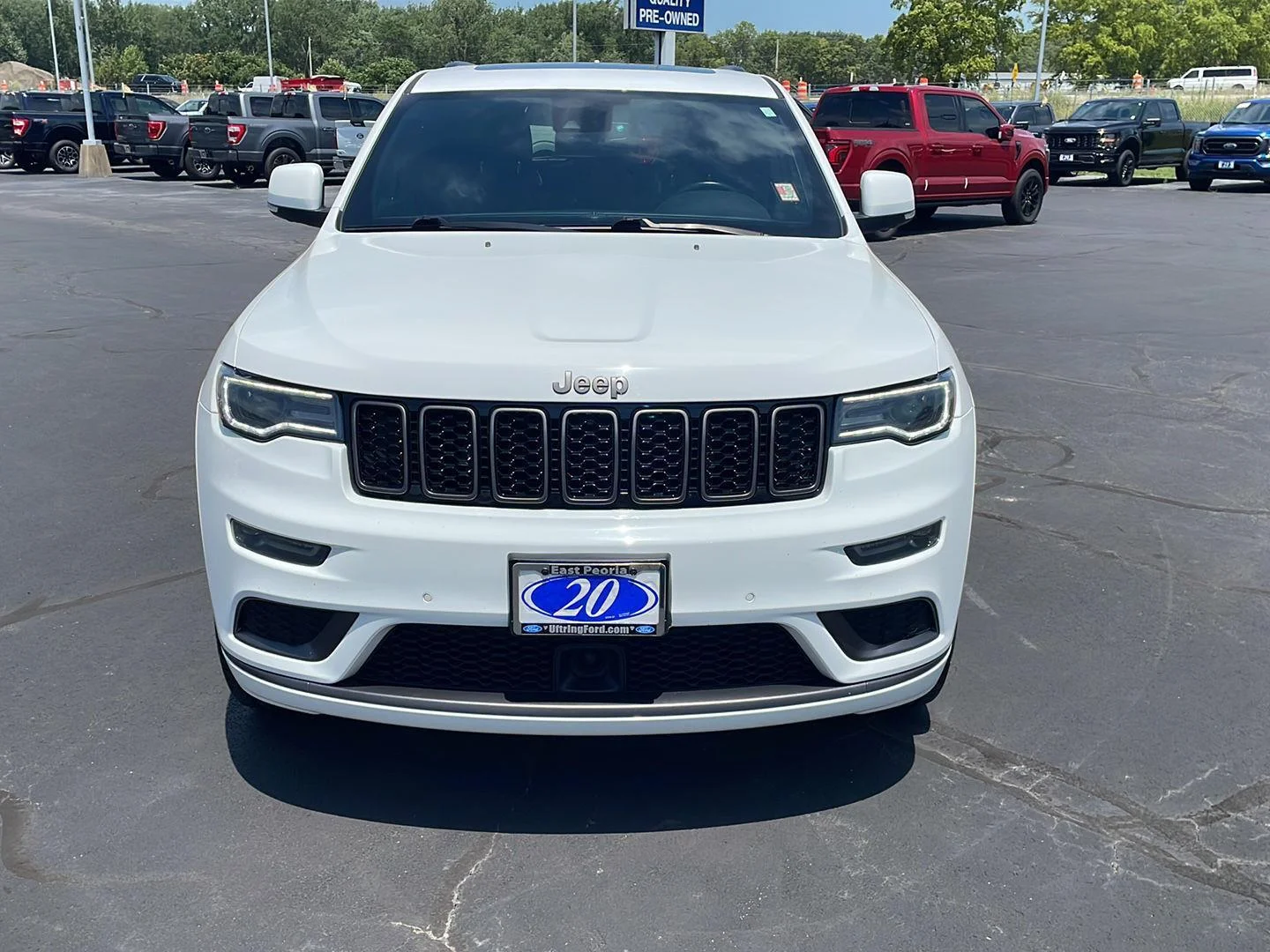Used 2020 Bright White Clearcoat Jeep High Altitude image 8