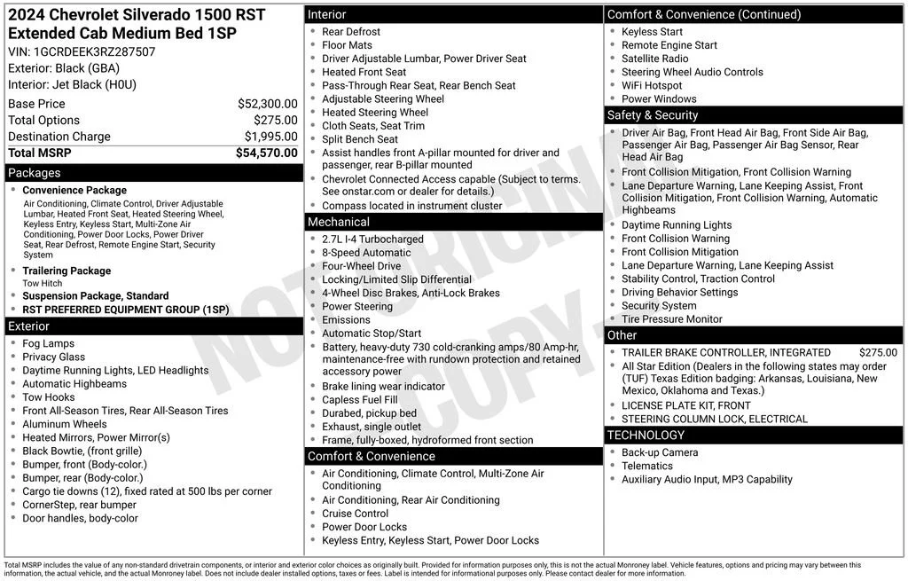 Certified Used 2024 Black Chevrolet RST image 26
