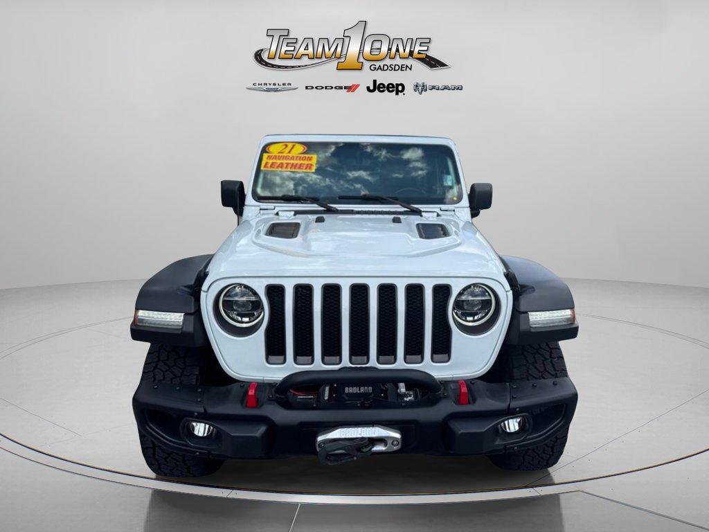 Used 2021 Bright White Clearcoat Jeep Unlimited Rubicon image 2