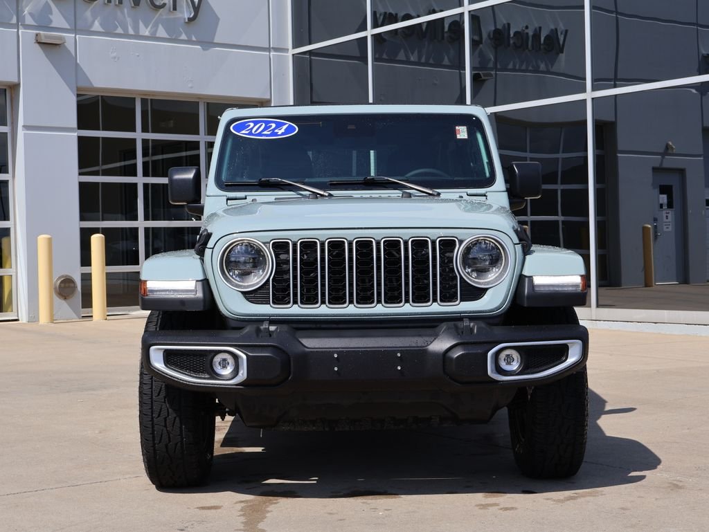 Used 2024 Jeep Wrangler 4-Door Sahara with VIN 1C4PJXEG6RW324770 for sale in Kansas City
