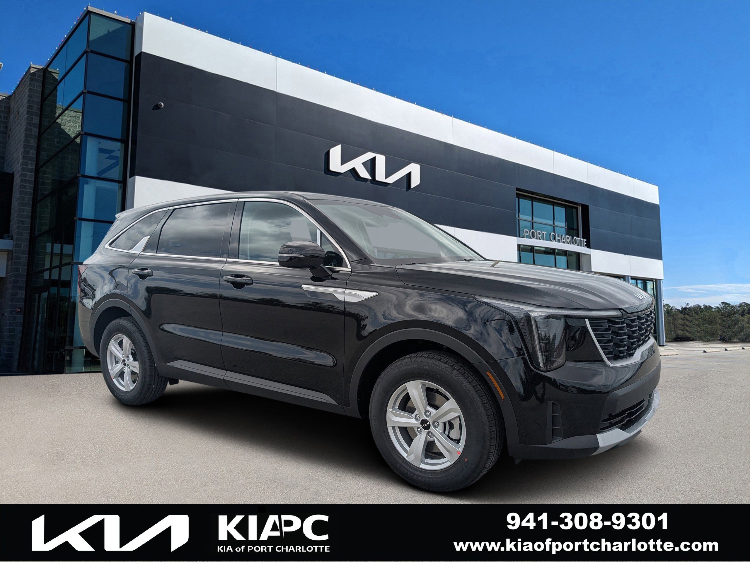 New 2026 Ebony Black Kia LX image 1