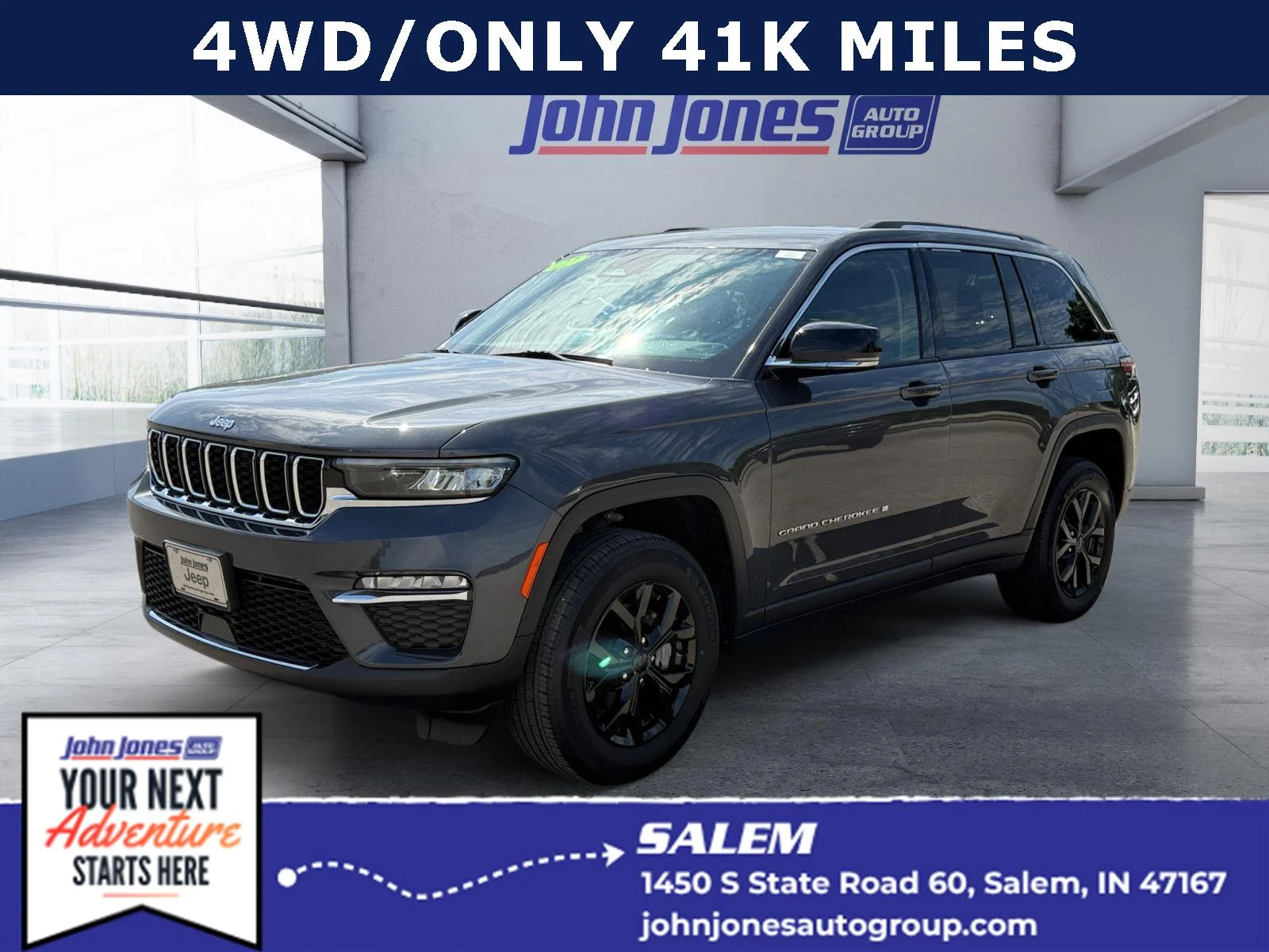 Used 2022 Baltic Gray Metallic Clearcoat Jeep Limited image 1
