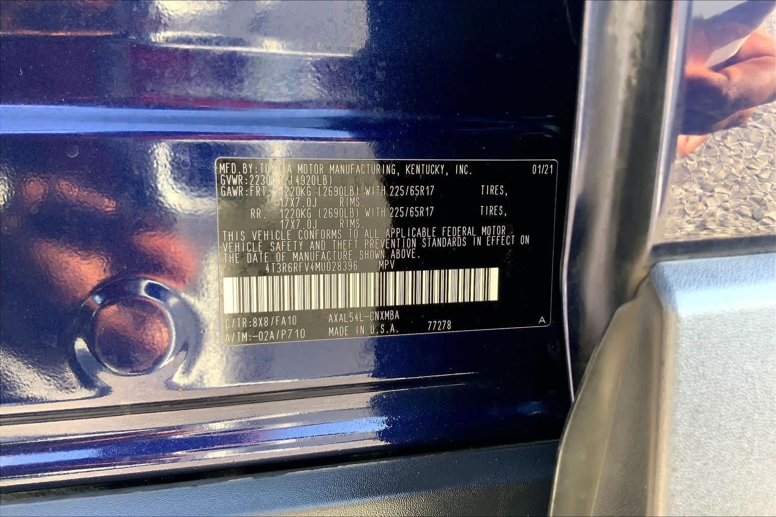 Certified Used 2021 Blueprint Toyota Hybrid XLE image 36
