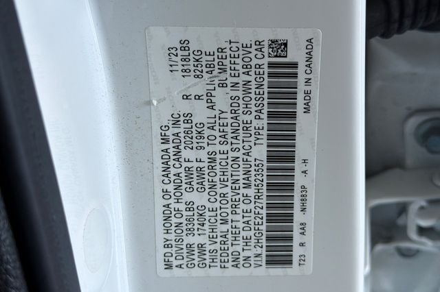 Certified Used 2024 Platinum White Pearl Honda LX image 31