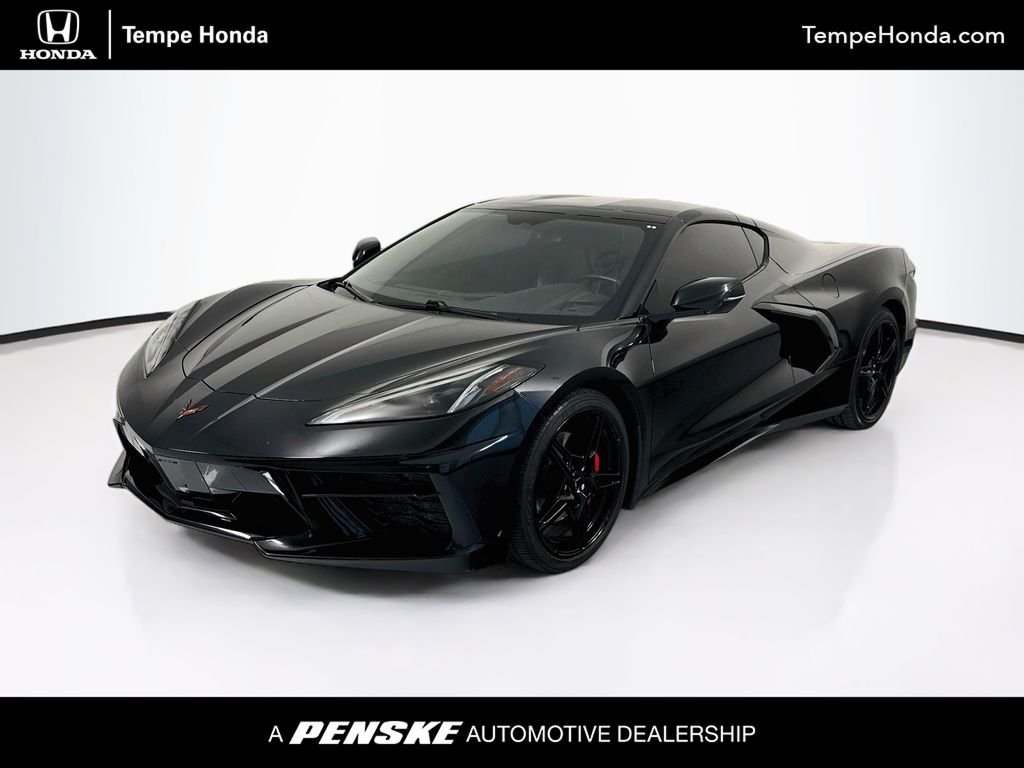 Used 2021 Black Chevrolet Stingray image 1