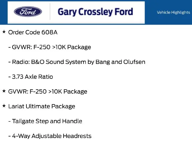 New 2027 Star White Metallic Tri-Coat Ford F-250® Lariat® image 3