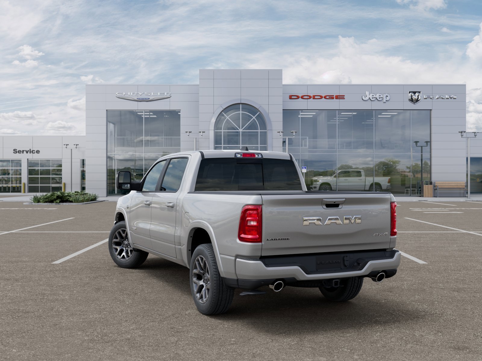New 2026 Silver Zynith Exterior Paint RAM Laramie image 3