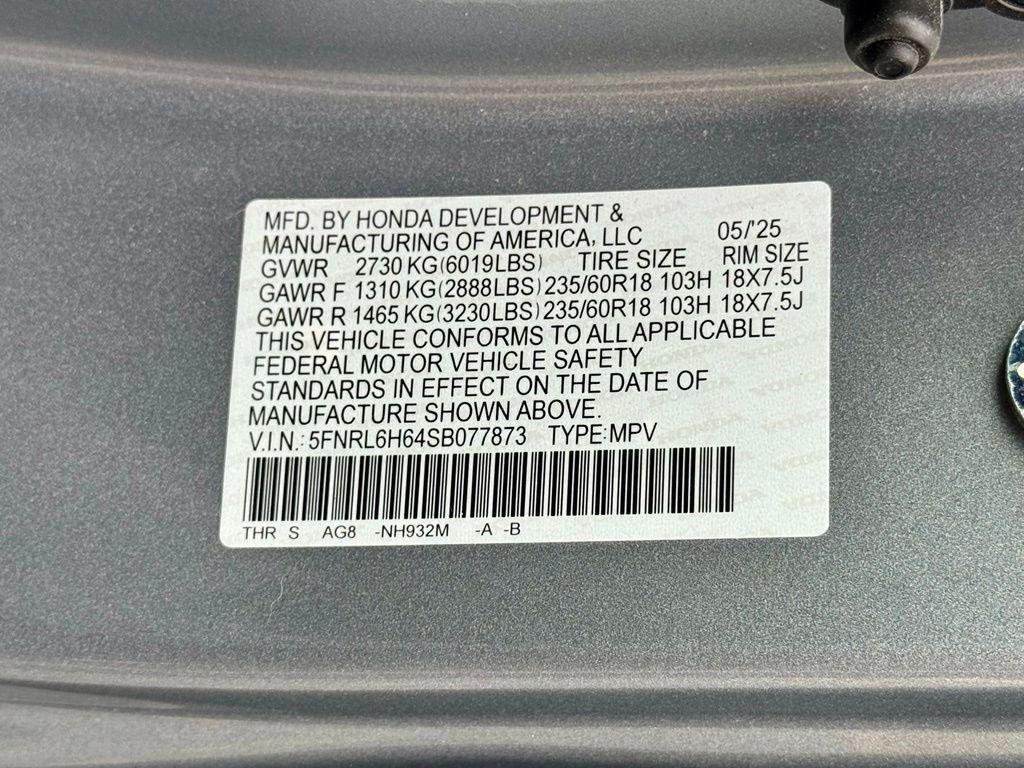 Used 2025 Black Honda EX-L image 17