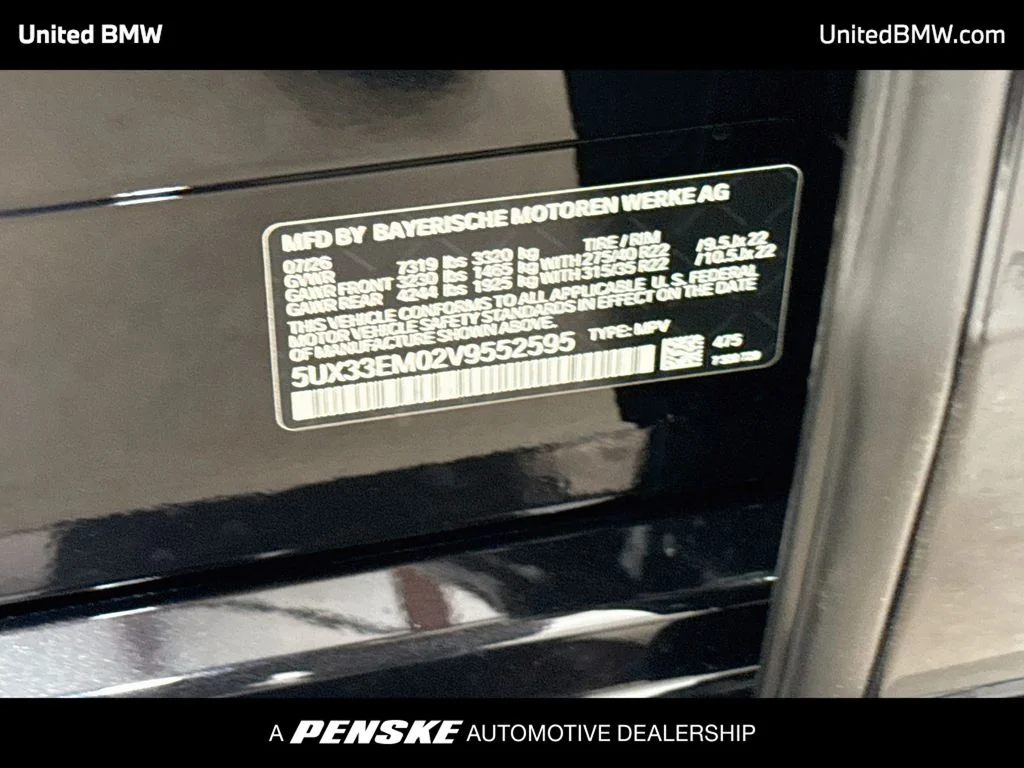 New 2027 Black Sapphire Metallic BMW M60i image 16