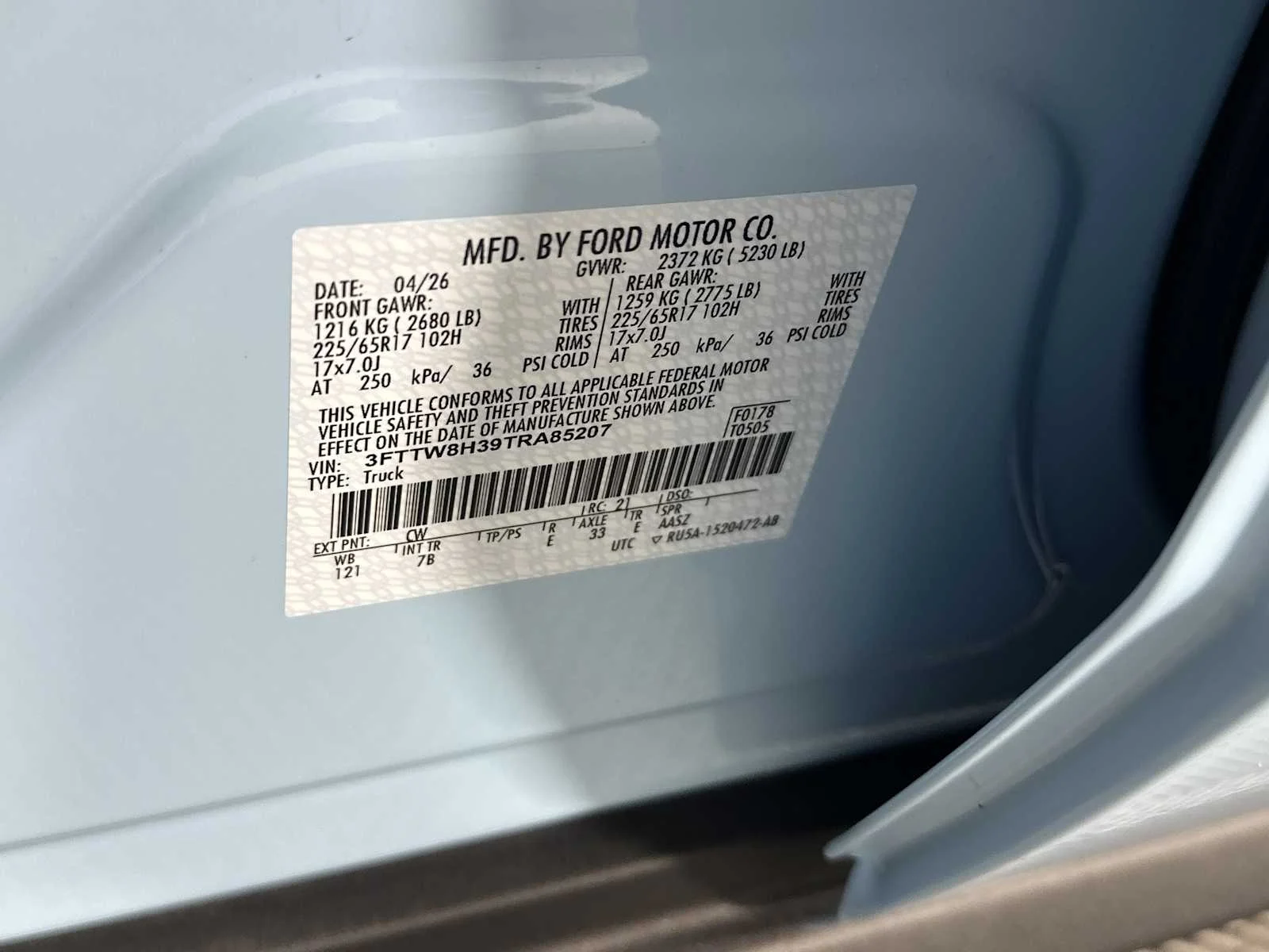New 2026 Light Blue Ford XLT image 36