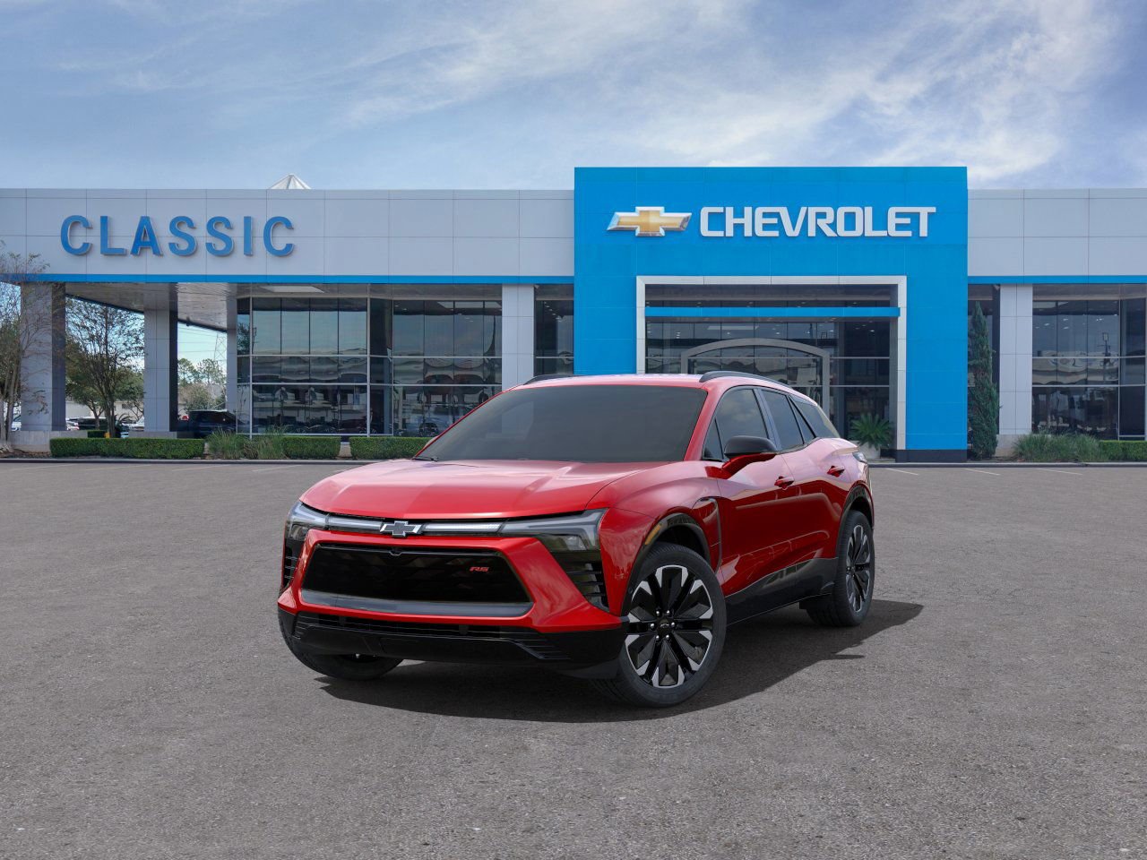 2025 Chevrolet Blazer EV RS Red at Classic Elite Chevrolet Hwy 6