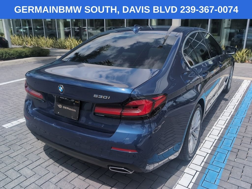 Used 2023 Blue Metallic BMW 530i image 6