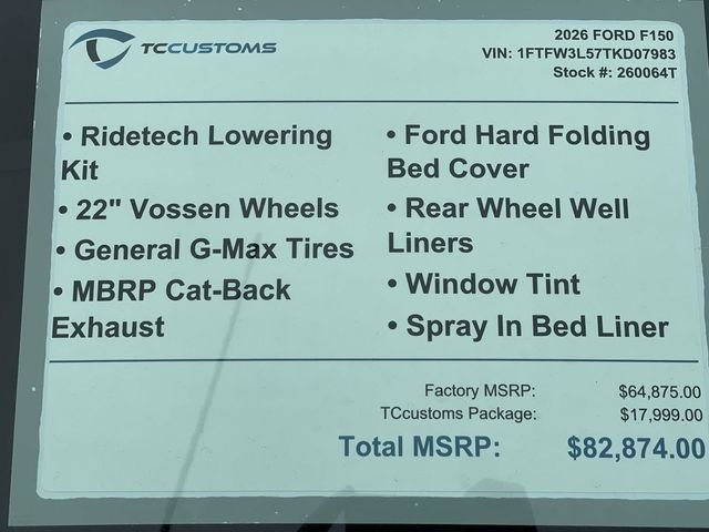 New 2026 Carbonized Gray Metallic Ford TCcustoms image 19