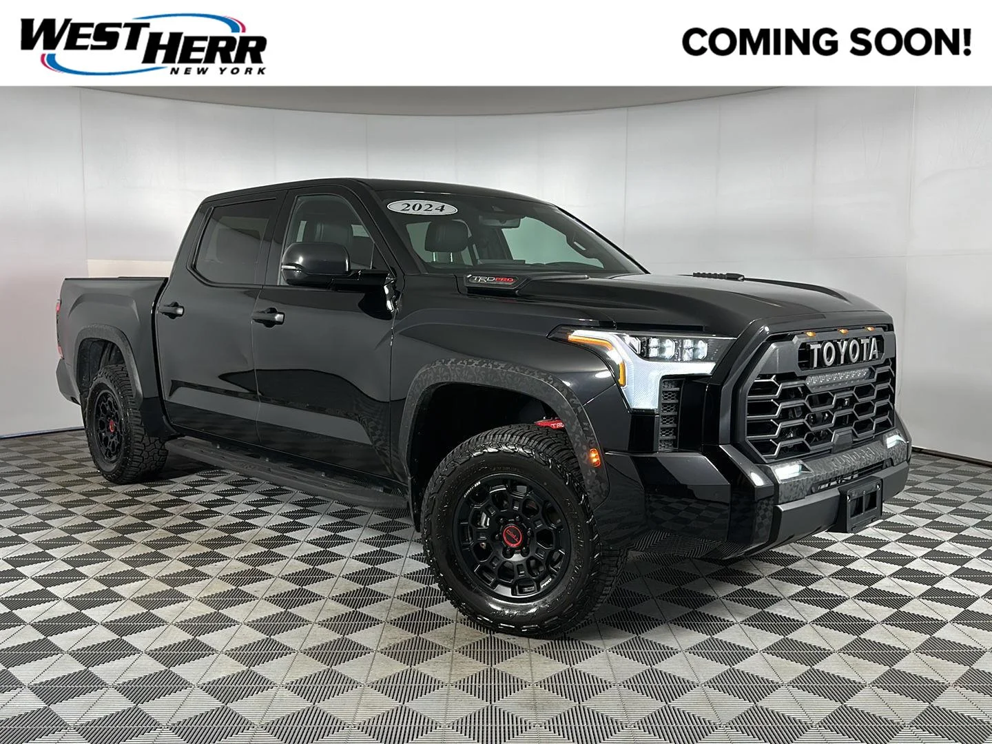Used 2024 Midnight Black Metallic Toyota TRD Pro HV image 1