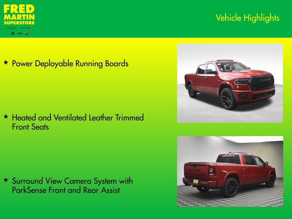 New 2027 Molten Red Pearl-Coat Exterior Paint RAM Laramie image 15