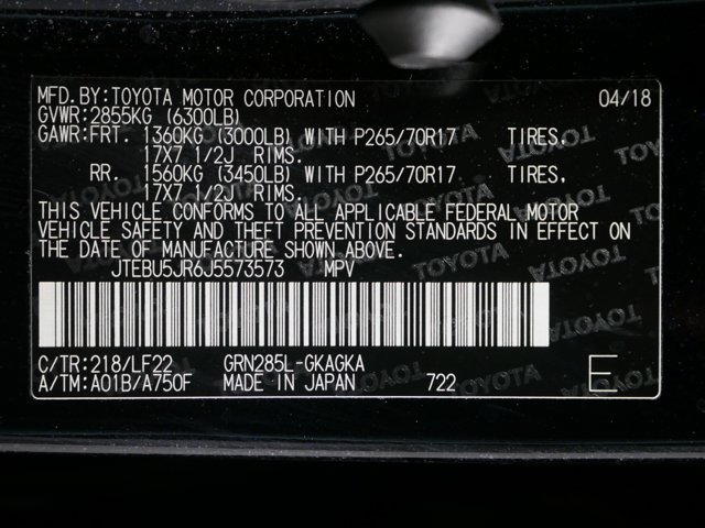 Certified Used 2018 Midnight Black Metallic Toyota TRD Pro image 33