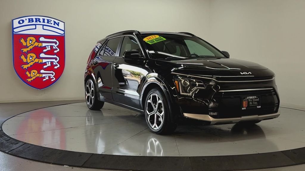 Used 2023 Aurora Black Kia EX Touring image 2