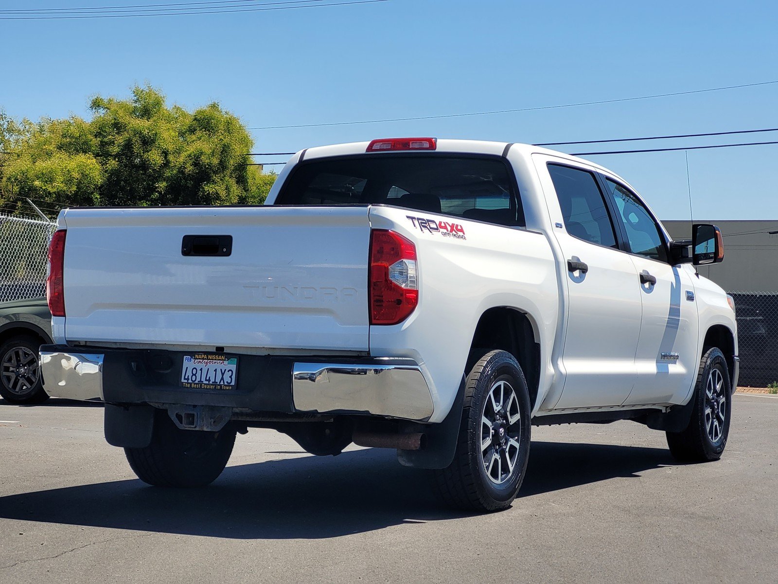 Used 2017 Super White Toyota SR5 TRD image 4