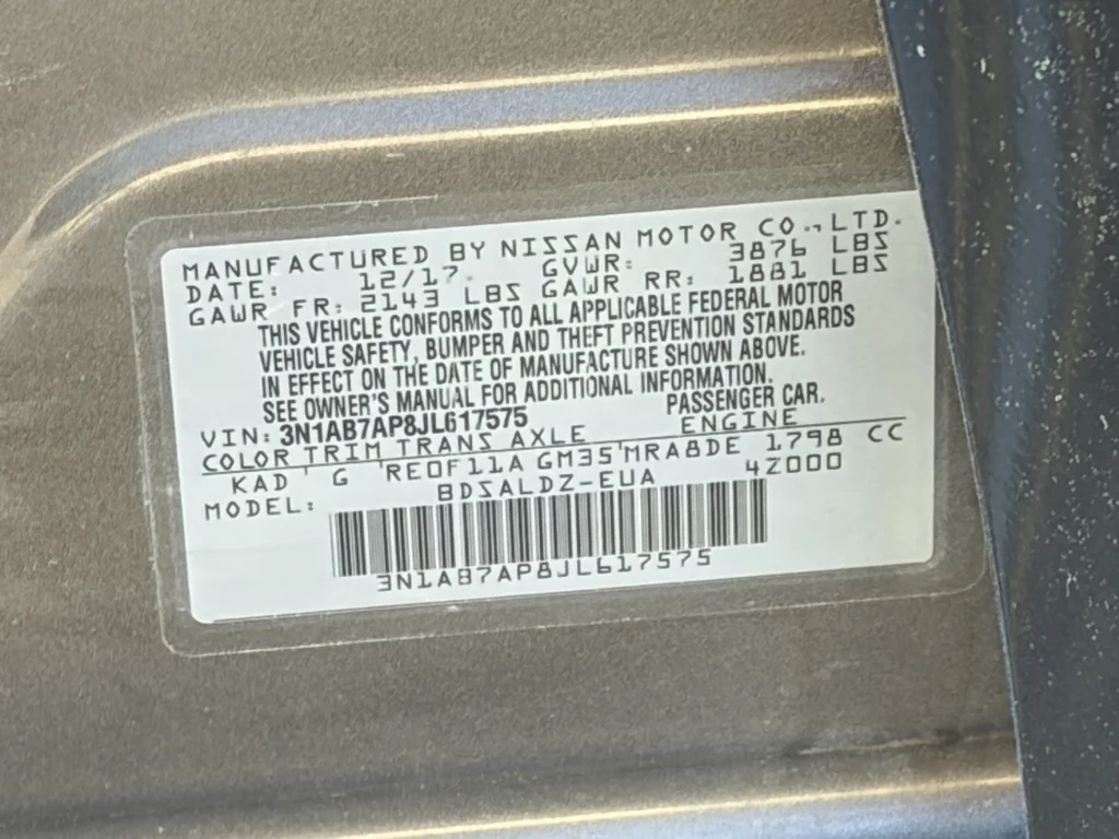 Used 2018 Gun Metallic Nissan SV image 22