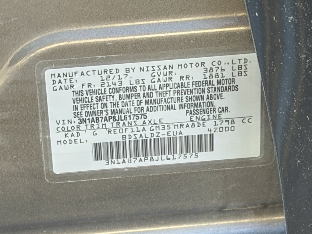 Used 2018 Gun Metallic Nissan SV image 22